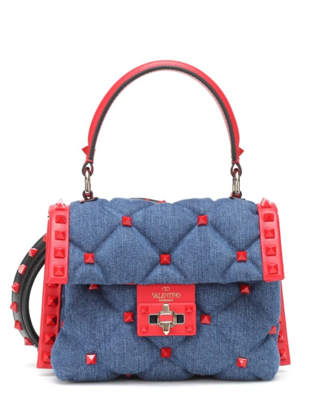 Candystud denim bag